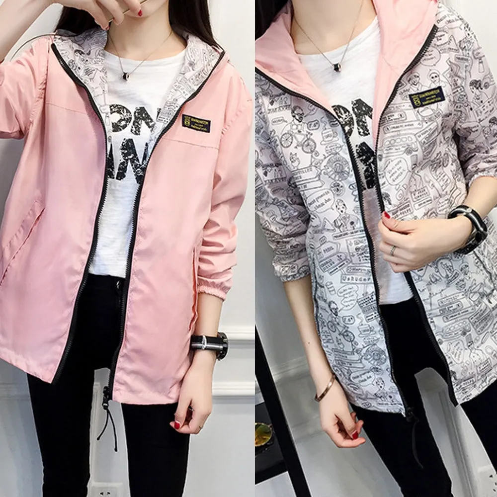 Hoodies And Sweatshirts Women Long Sleeve Solid Hooded Women's Sweatshirt Zip Pockets Casual Pullover Sport Coat Women's Hoodies