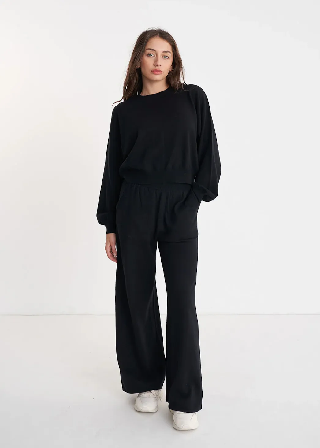HUFFER Merino Lounge Pant - Black