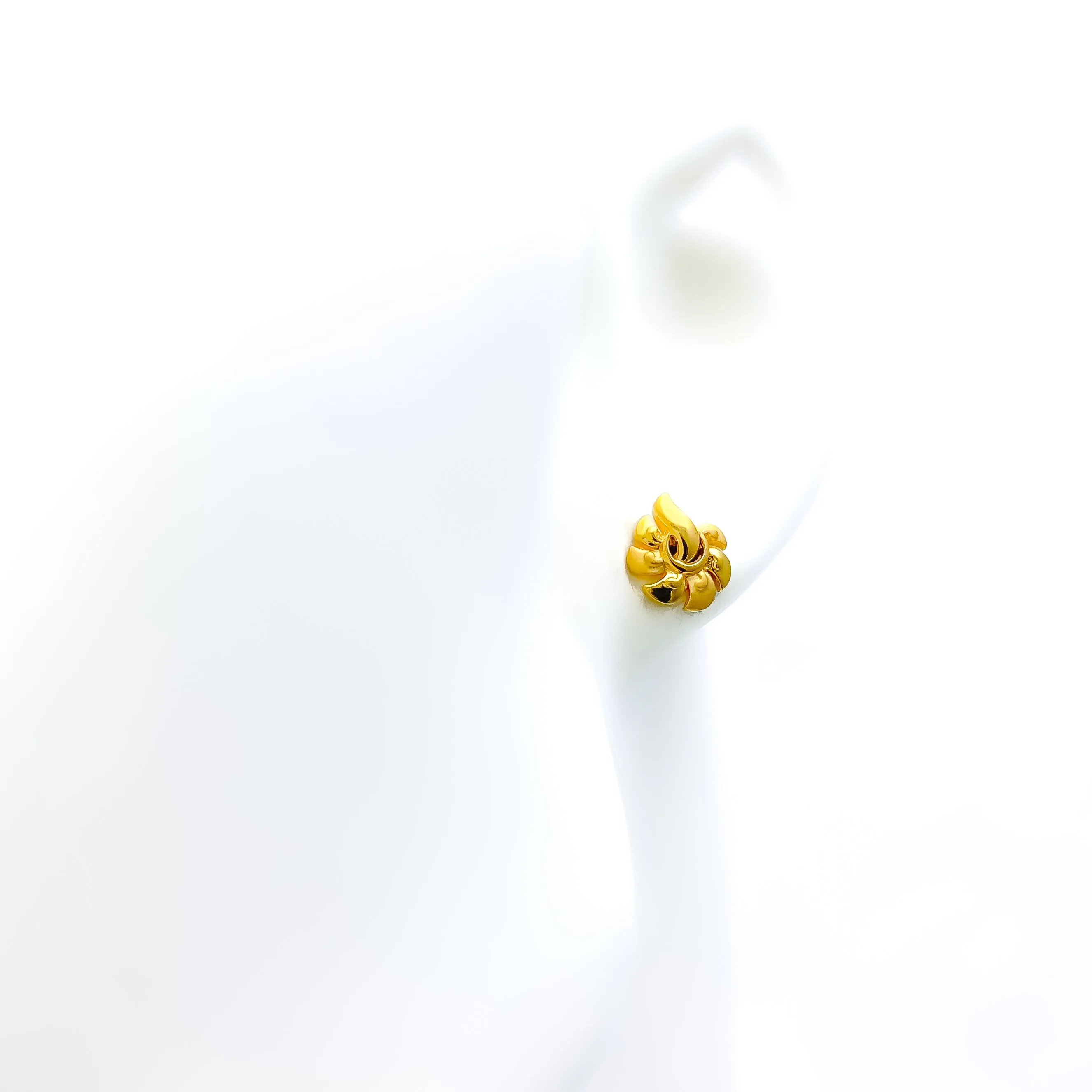 Iconic Decorative 22k Gold Top Earrings