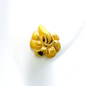 Iconic Decorative 22k Gold Top Earrings