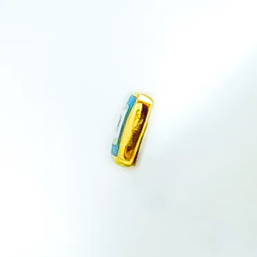 Iconic Square Evil Eye 21k Gold Earrings