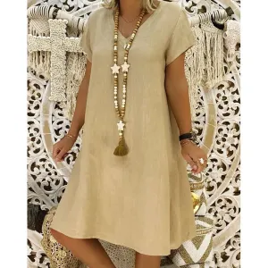 Ingrid® | Casual, Loose Cotton Dress