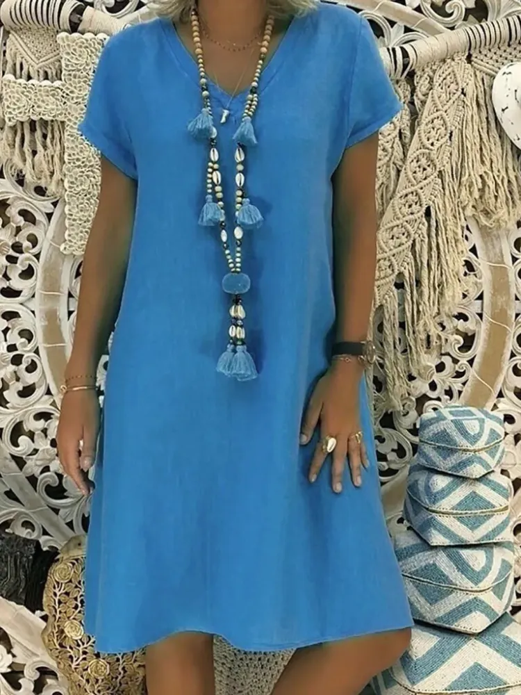 Ingrid® | Casual, Loose Cotton Dress