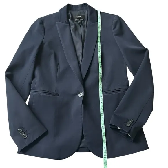 J. Crew Parke blazer in bi-stretch cotton navy blue size 2 career capsule jacket