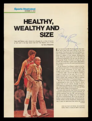 Jack Ramsay Autographed 8x11 Magazine Photo Portland Trail Blazers SKU #238112
