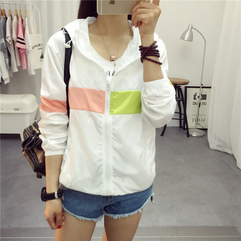 Jackets Women Jacket Women's Hooded Women Jacket Fashion Thin Windbreaker Men Outwear Women Coat