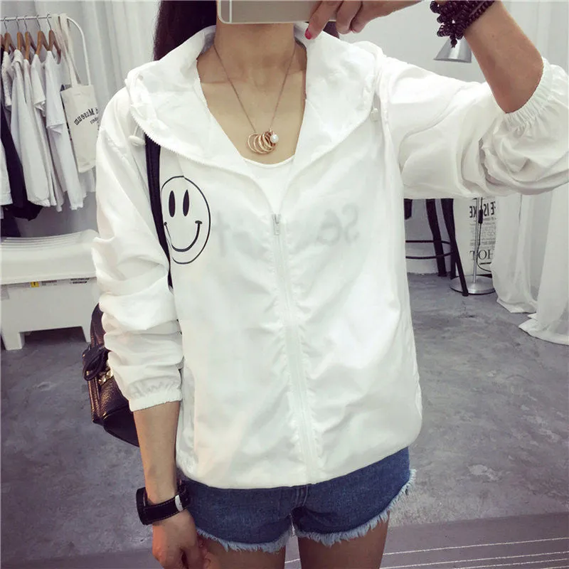Jackets Women Jacket Women's Hooded Women Jacket Fashion Thin Windbreaker Men Outwear Women Coat