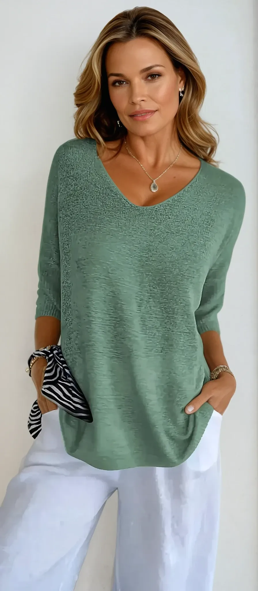 Jaja | Slimming V-Neck Top