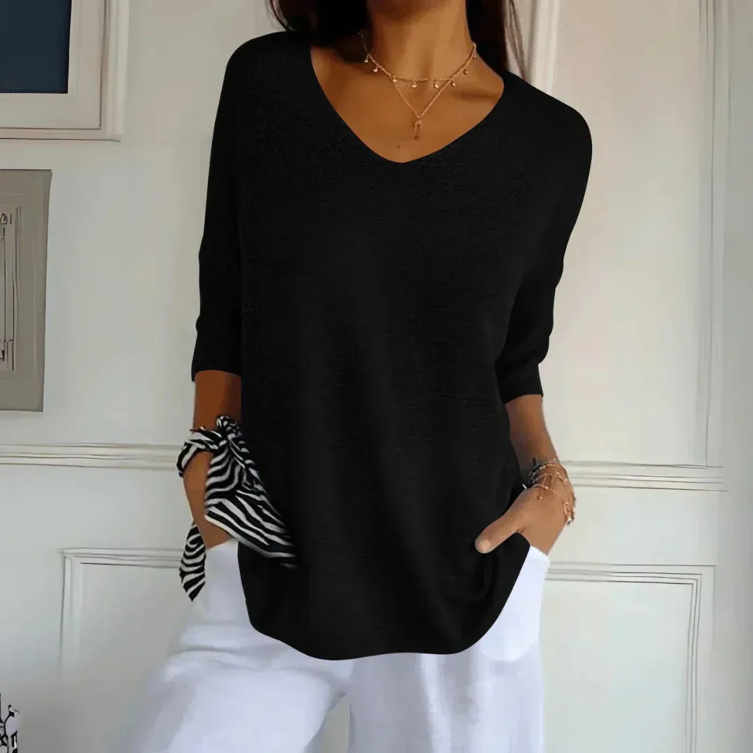 Jaja | Slimming V-Neck Top
