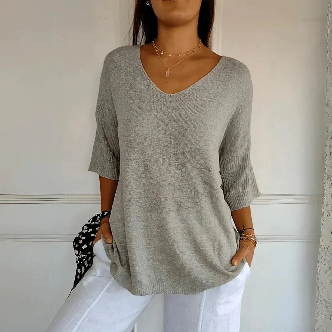 Jaja | Slimming V-Neck Top