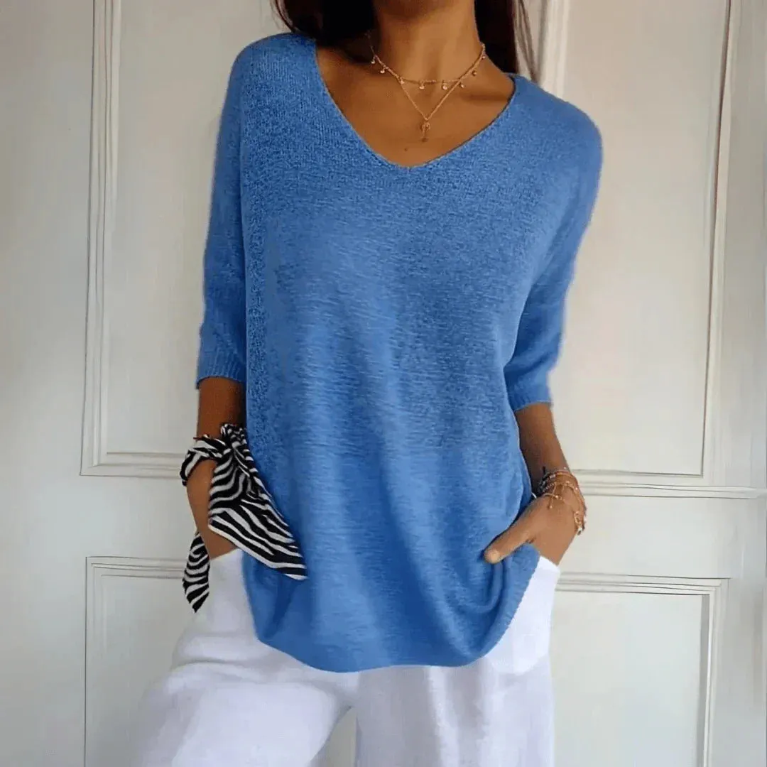 Jaja | Slimming V-Neck Top