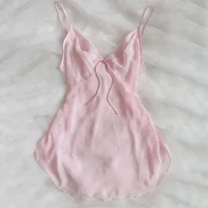JazzHer Maiden Halter Tops Women's Clothing Bow Y2K Harajuku Soft Sweet Solid 90s Classic Cute emo Tide Vintage Hot Chic Fashion Singlet