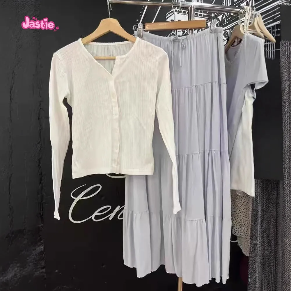 JazzHer Sweet Chic Eyelets White Women Jackets Lace Trim O Neck Slim Fall Coats 2025 New Cotton Long Sleeve Spring  Thin Top Woman