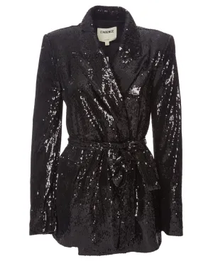 Jordana Wrap Belted Blazer