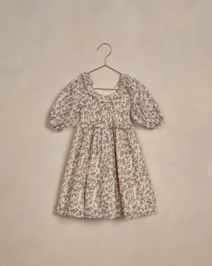 Junie Dress Vintage Blue Floral - Noralee