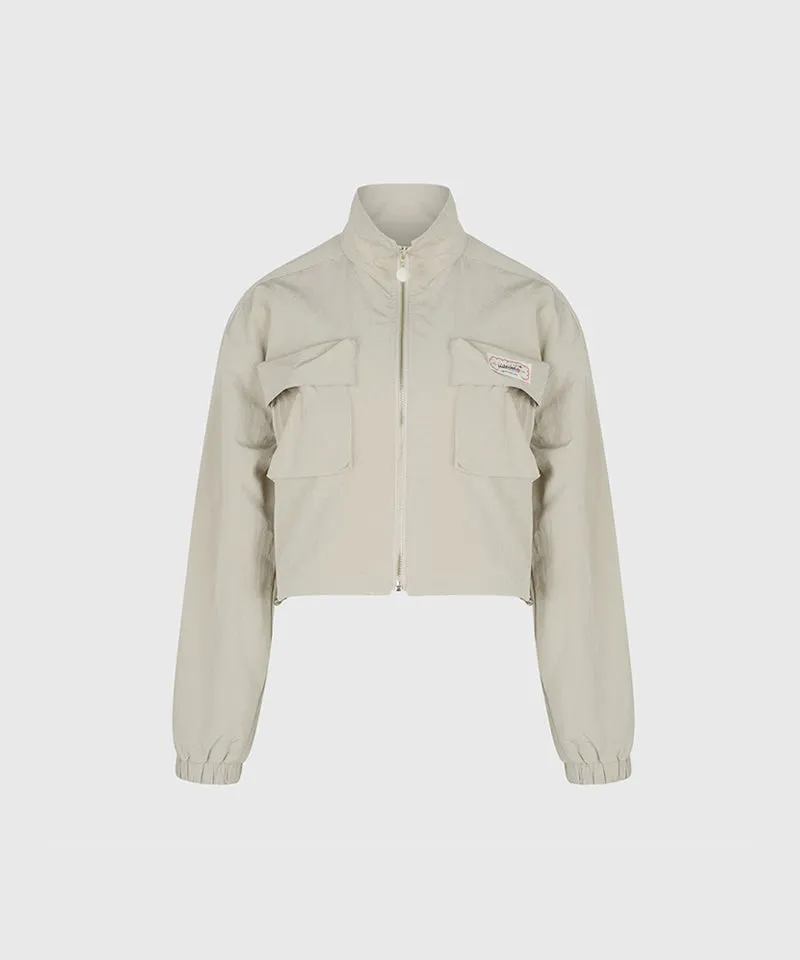 KANDINI Windflow Pocket Jacket - Light Khaki