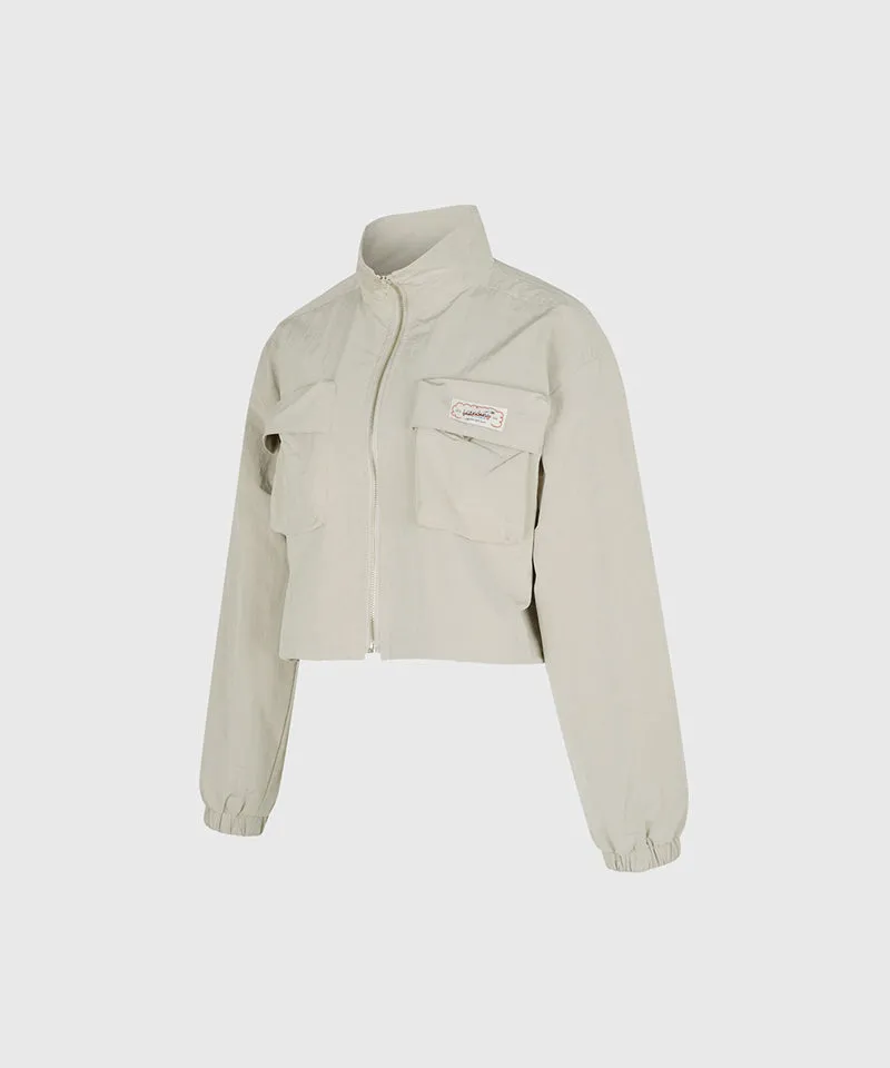KANDINI Windflow Pocket Jacket - Light Khaki