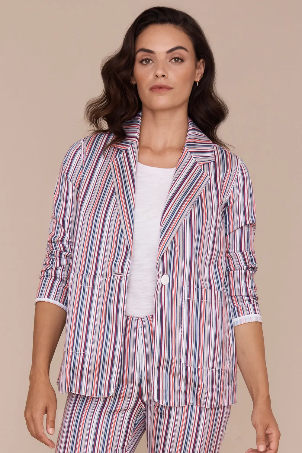Kennedy Jacket - Parallel Stripe: FINAL SALE