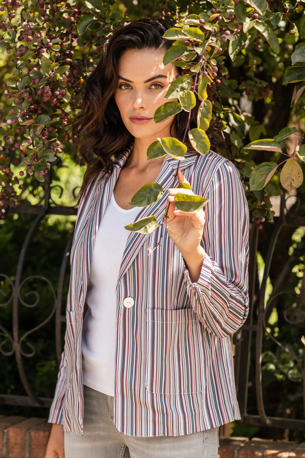Kennedy Jacket - Parallel Stripe: FINAL SALE