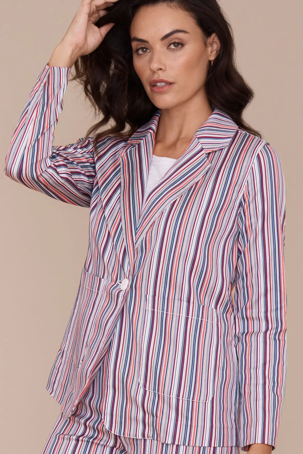 Kennedy Jacket - Parallel Stripe: FINAL SALE