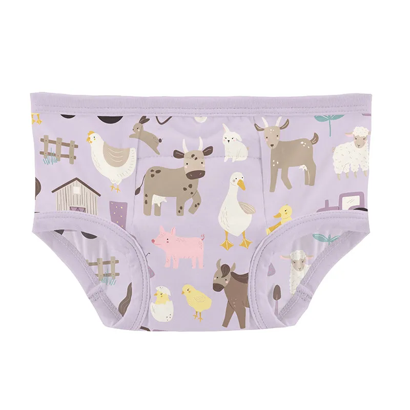 KicKee Pants Training Pants - Thistle Morning on the Farm