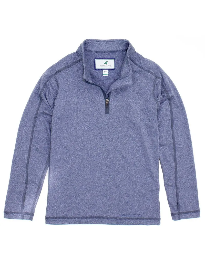 Kids Properly Tied Finn Pullover - Navy Heather