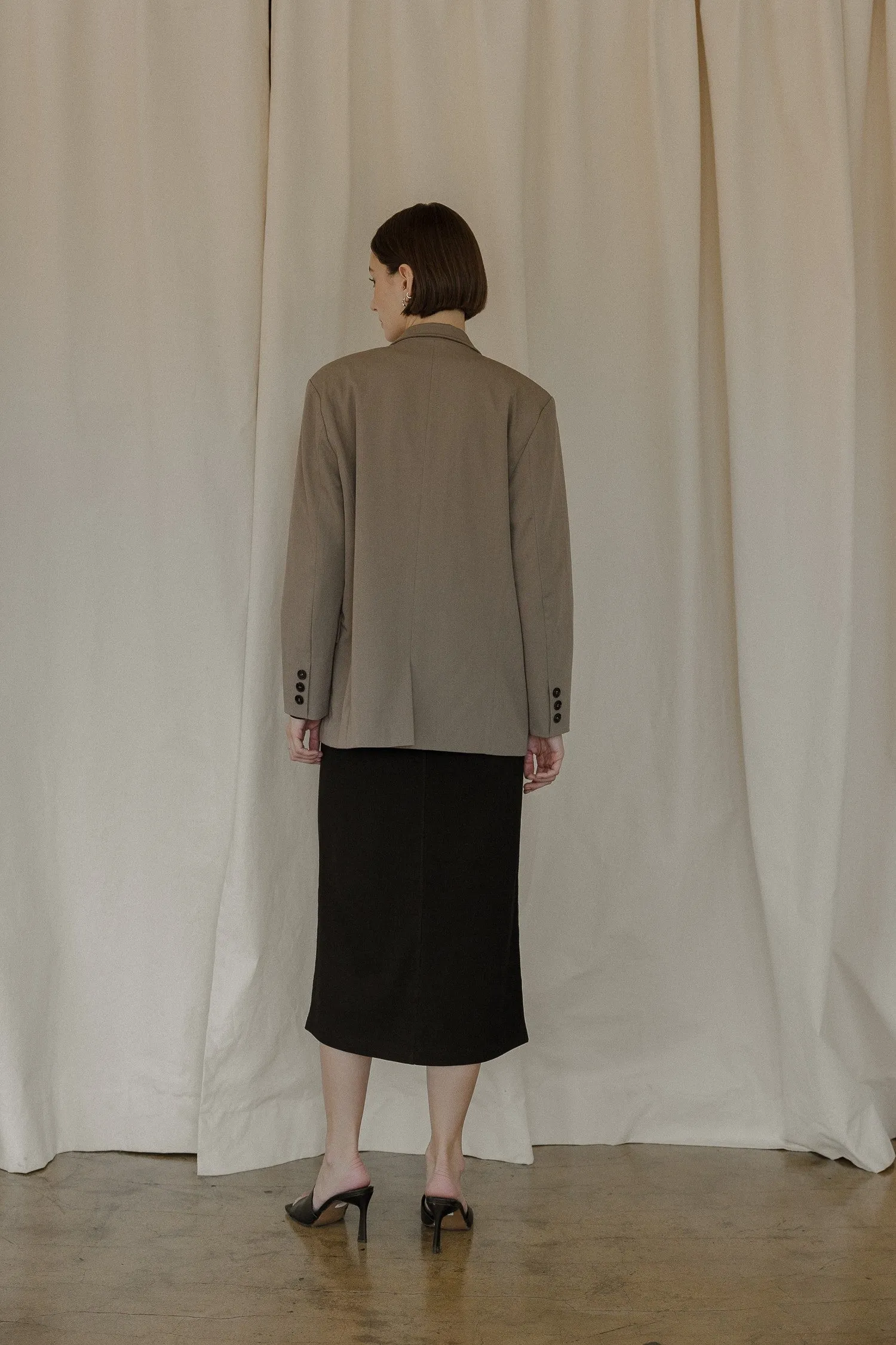 Kingsley Oversized Blazer -  Khaki