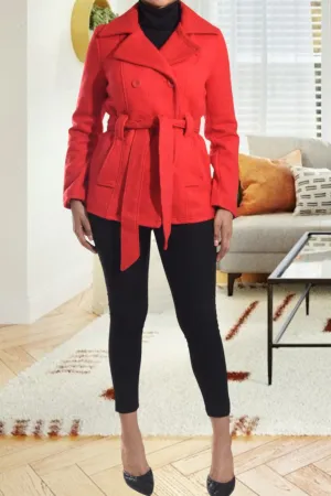Ladies Black And Cream Blazer Coat