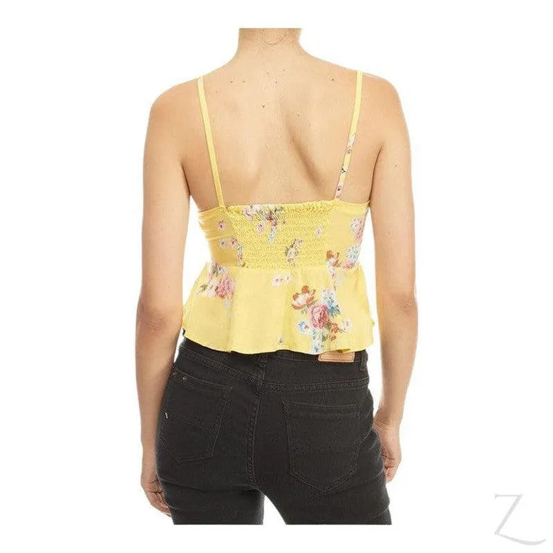 Ladies Strappy All-Over Print Top | "Oola"