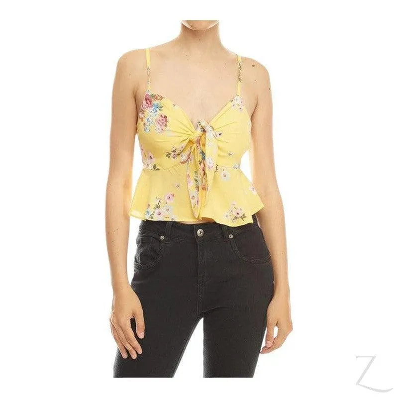 Ladies Strappy All-Over Print Top | "Oola"