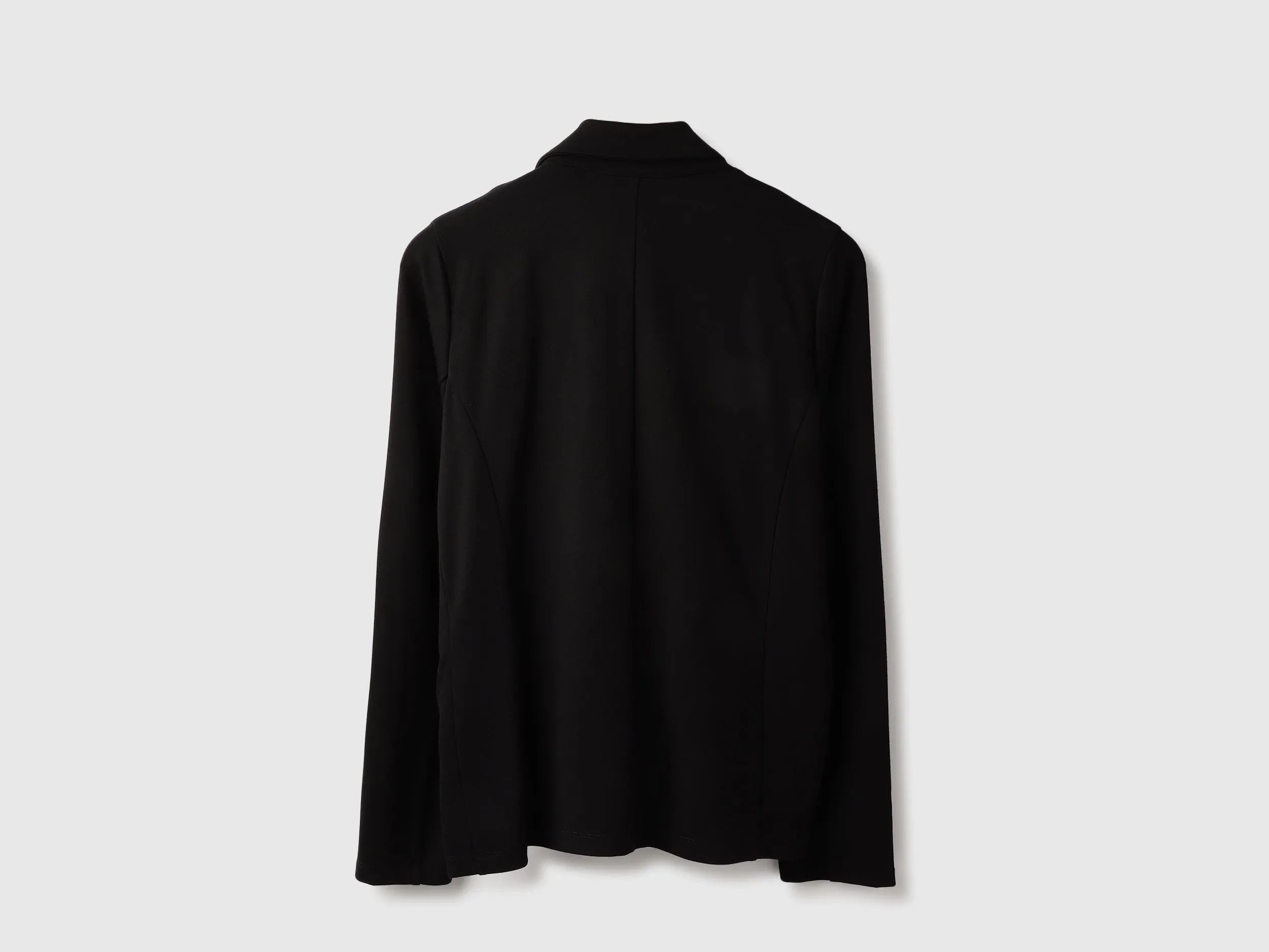 Lapel Collar Solid Single Breasted Blazer