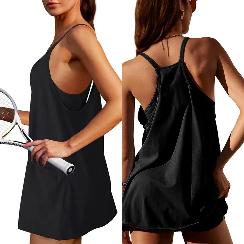 🔥🔥Last Day Special Sale 49% OFF💃Casual Sleeveless Mini Dress With Built-In Shorts
