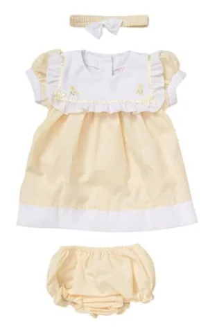 Lemon And White Baby Dress (Copy)