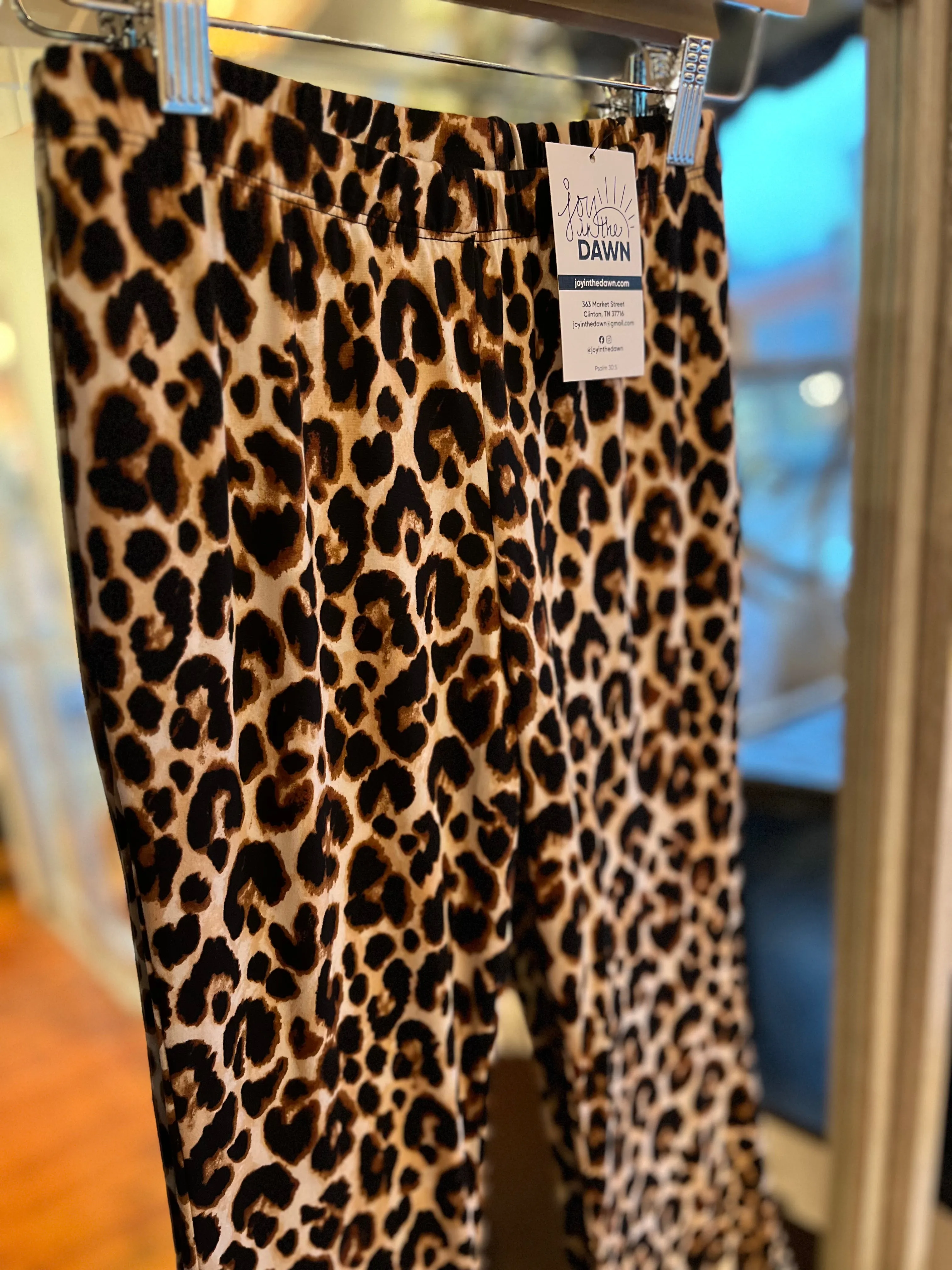 Leopard Flare Pants