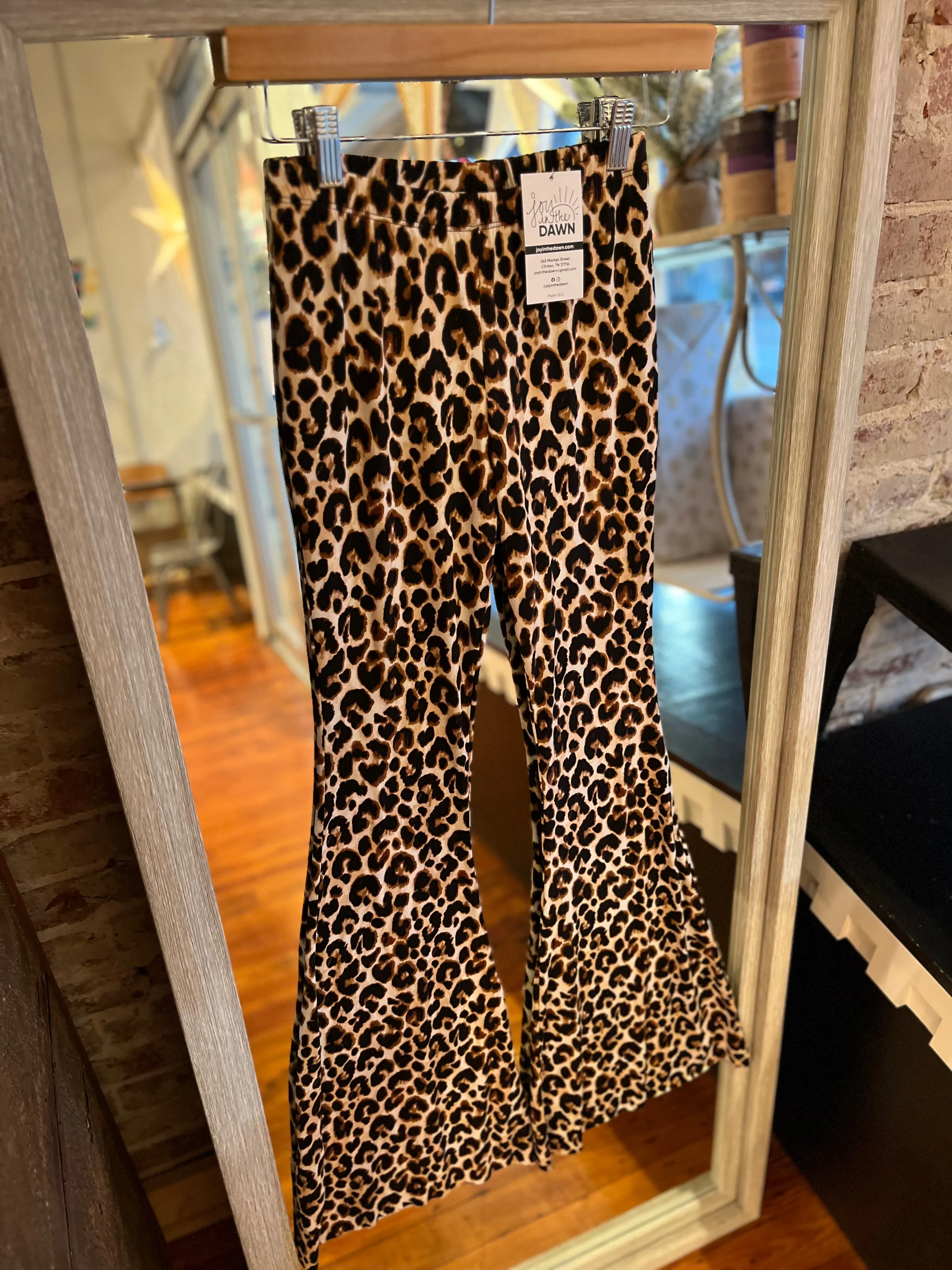Leopard Flare Pants