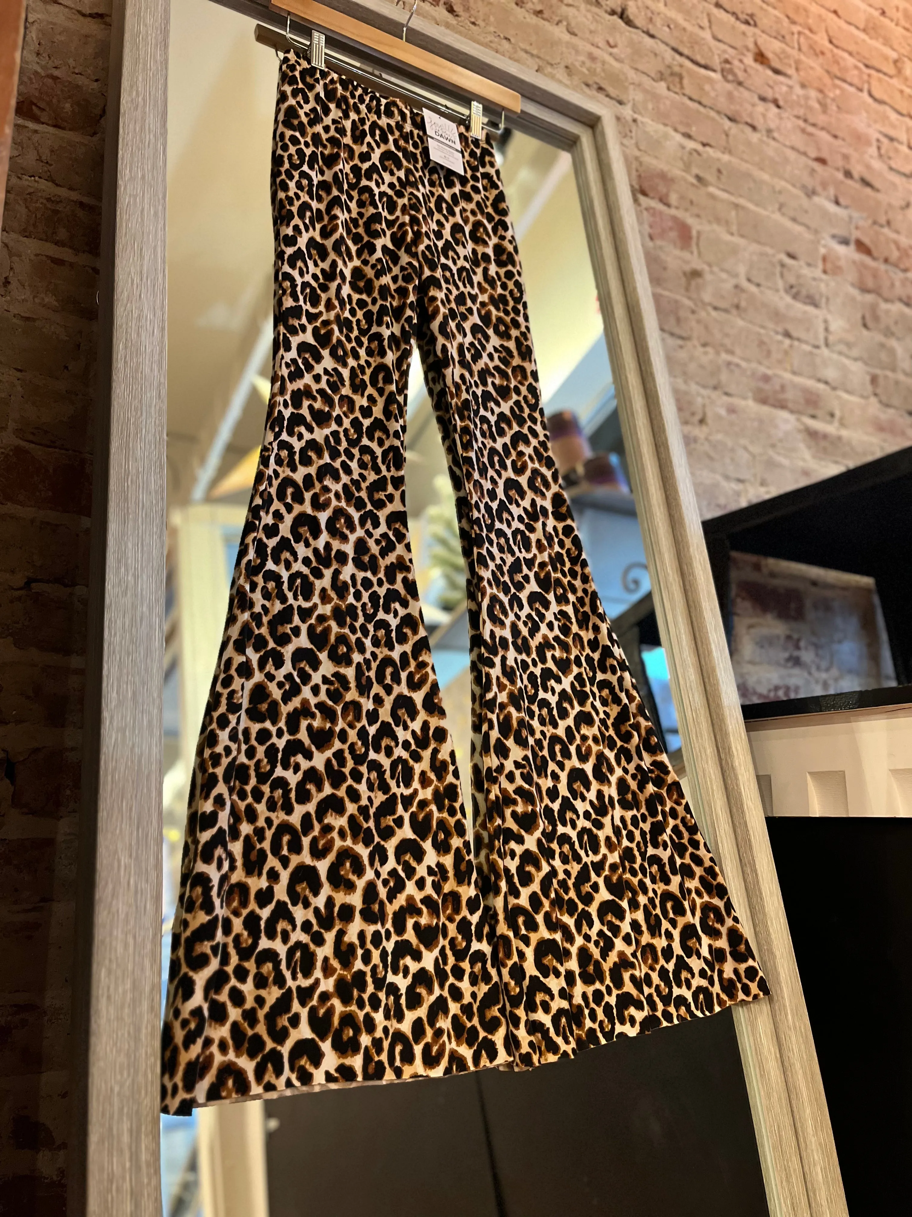 Leopard Flare Pants