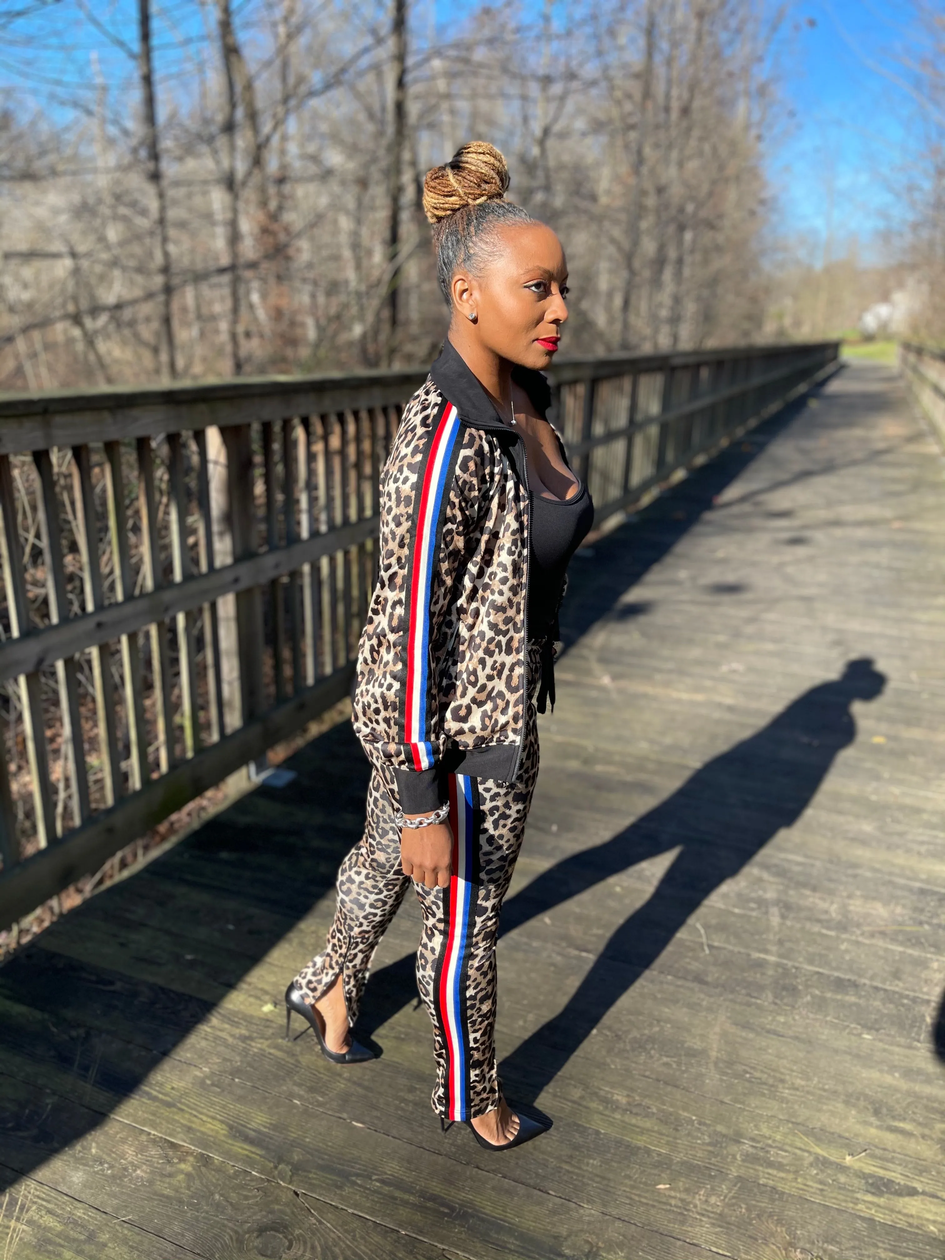 Leopard Vibes Track Suit