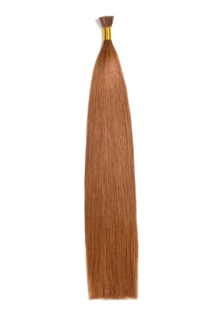 Light Auburn (#30) Remy Royal I-Tips Hair Extensions