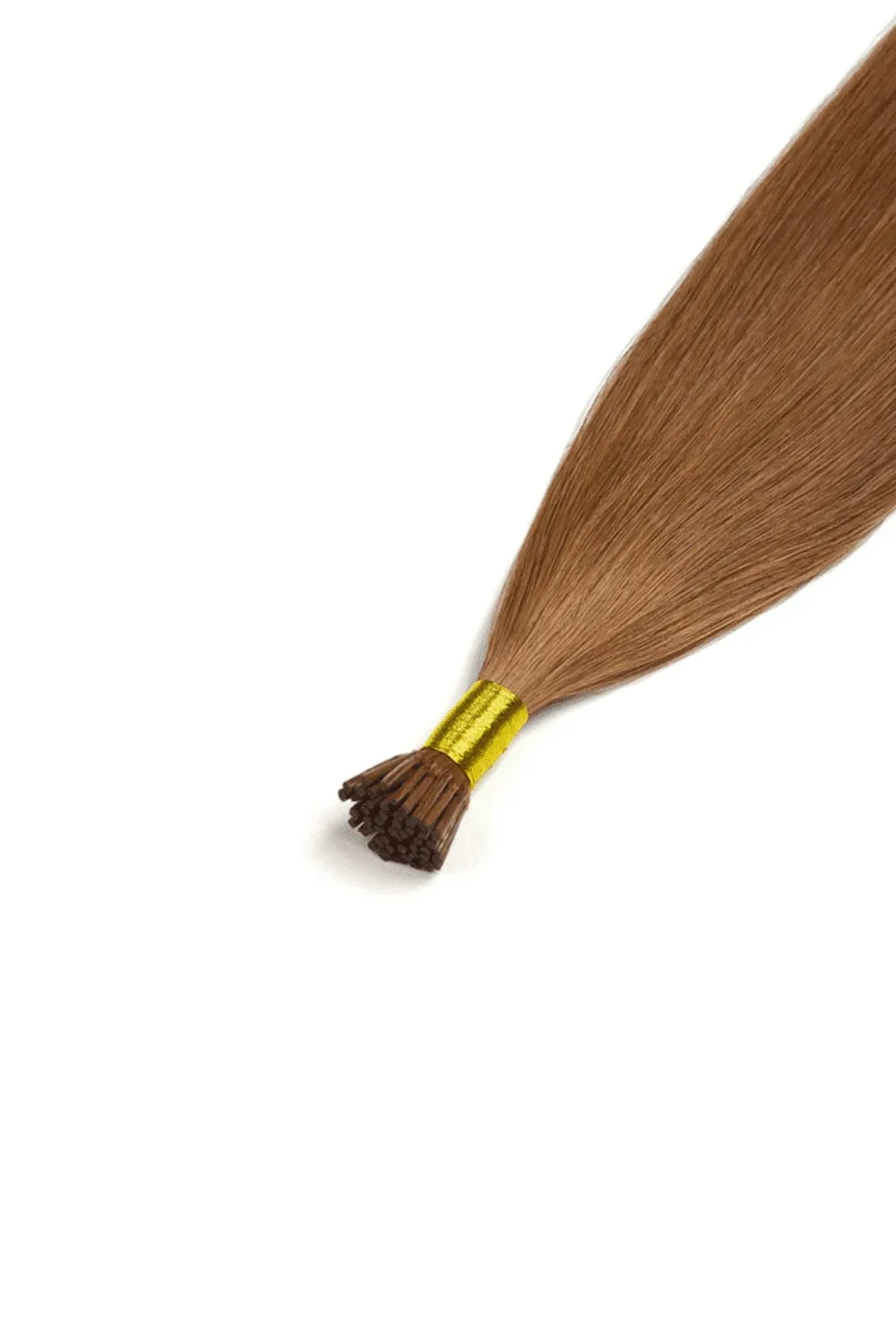 Light Auburn (#30) Remy Royal I-Tips Hair Extensions