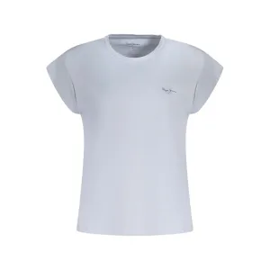 Light Blue Cotton Tops & T-Shirt