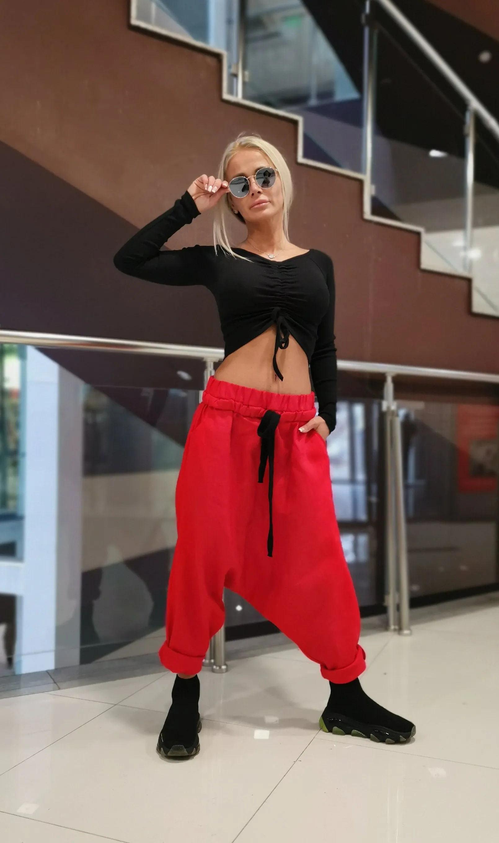 Linen Baggy Pants, Harem Pants, Loose Drop Crotch Pants, Gipsy Pants, Linen Trousers, Summer Maxi Pants, Extravagant Harem Pants