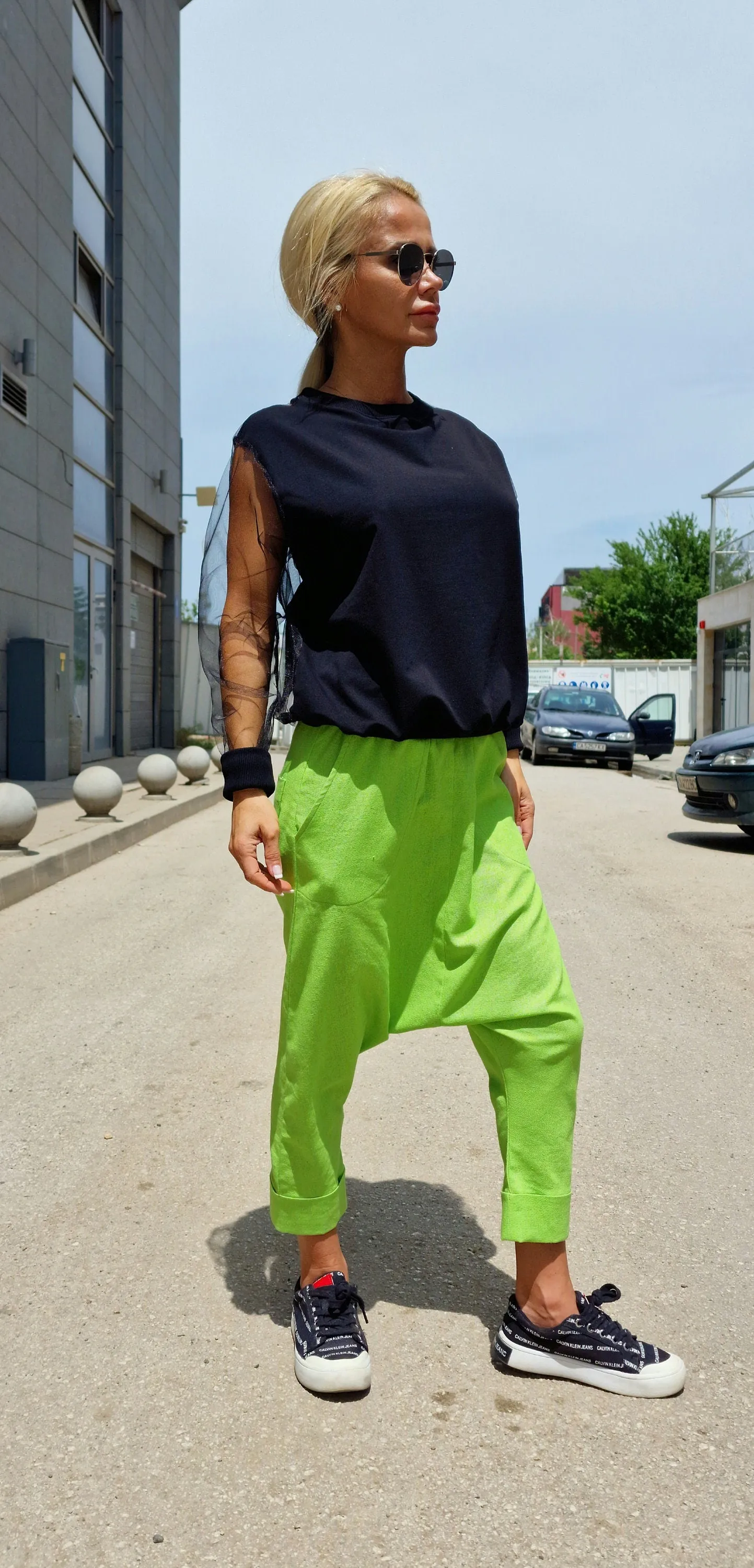 Linen Baggy Pants, Harem Pants, Loose Drop Crotch Pants, Gipsy Pants, Linen Trousers, Summer Pants, Extravagant Harem Pants