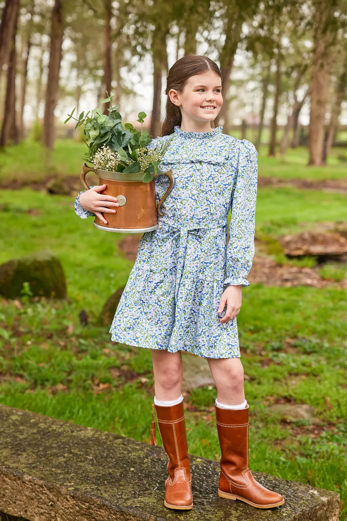 Little English: Carrick Dress - Leland Floral