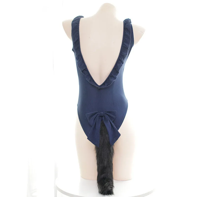 Lolita one-piece swimsuit   tail YC21542