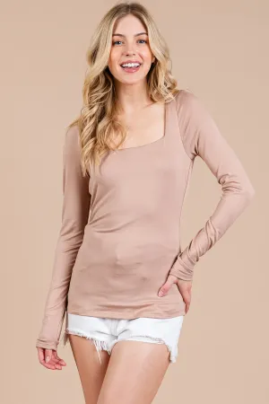 Long-sleeved Butter Soft Jersey Top
