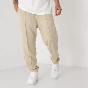 Loose Fit Linen Pant - Beige