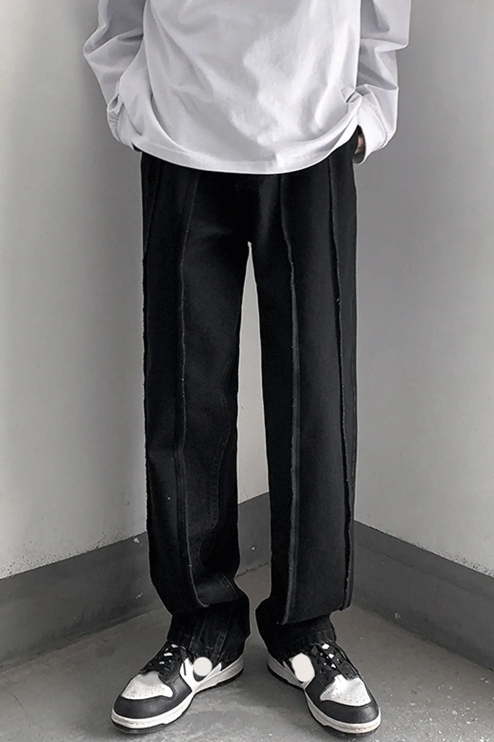 Loose Hip Hop Striped Men Jeans Pants