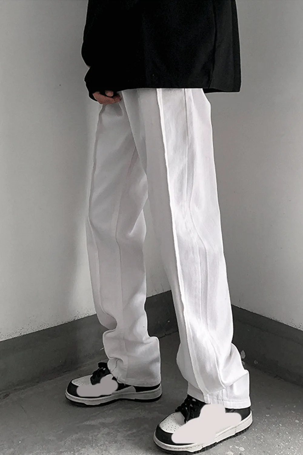 Loose Hip Hop Striped Men Jeans Pants
