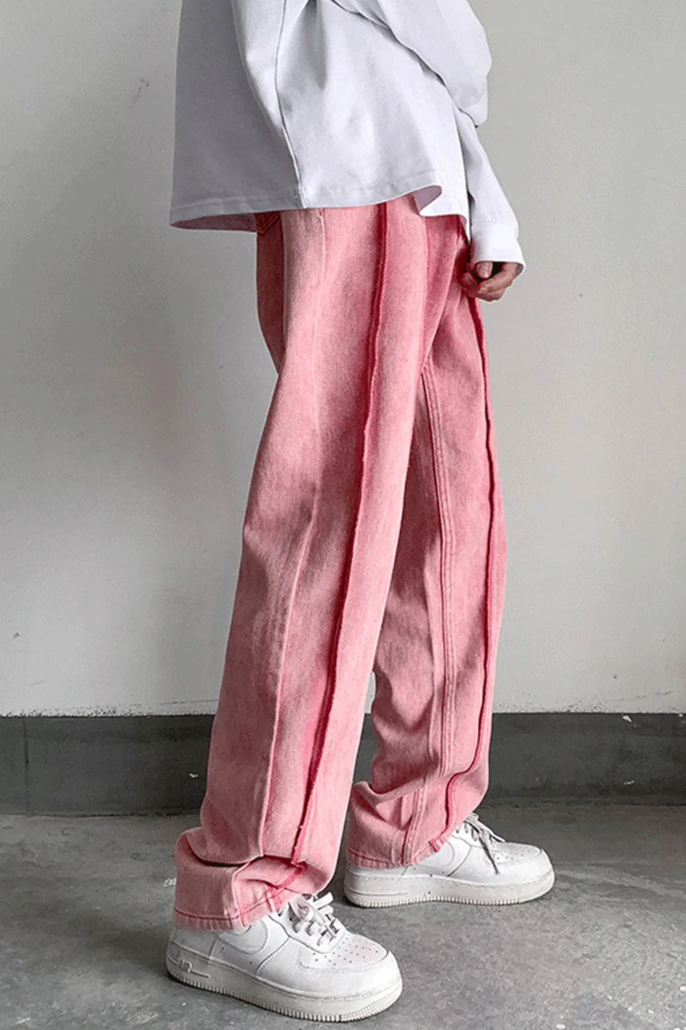 Loose Hip Hop Striped Men Jeans Pants