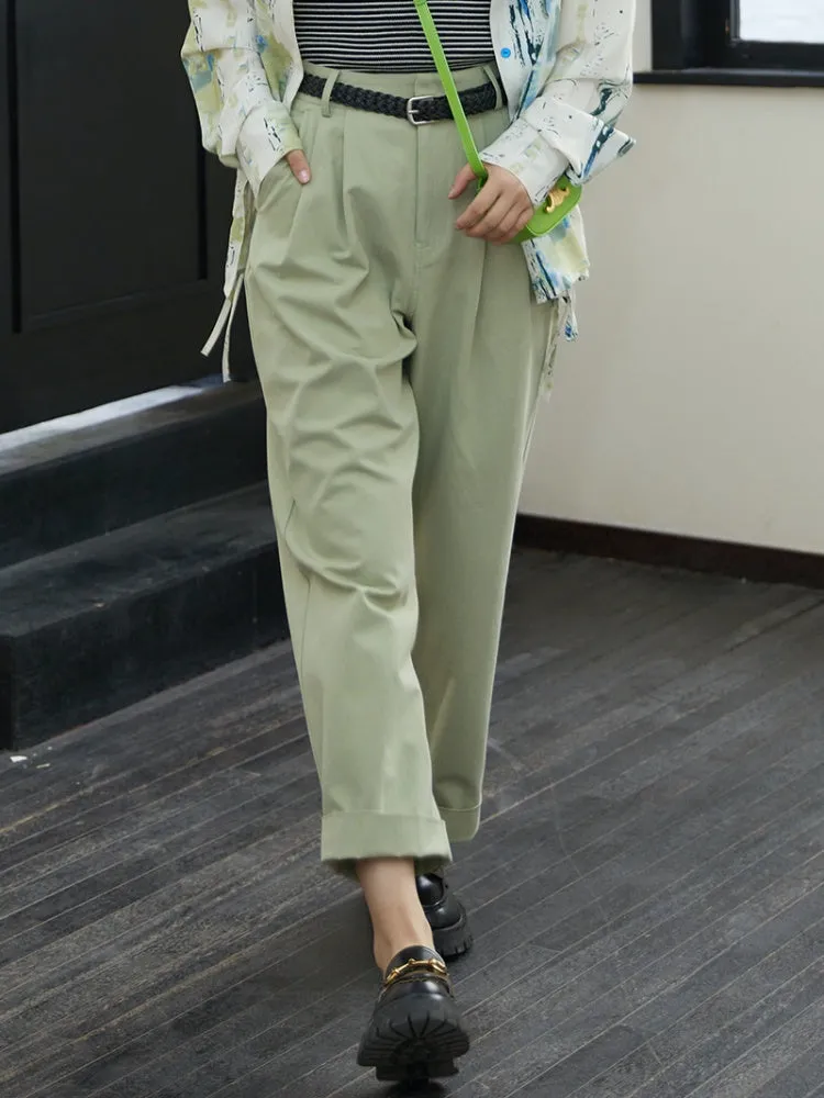 loose nine-point pants